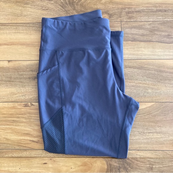 Xersion Train Womens High Rise Gray Quick Dry 7/8 Ankle Leggings - Picture 8 of 16